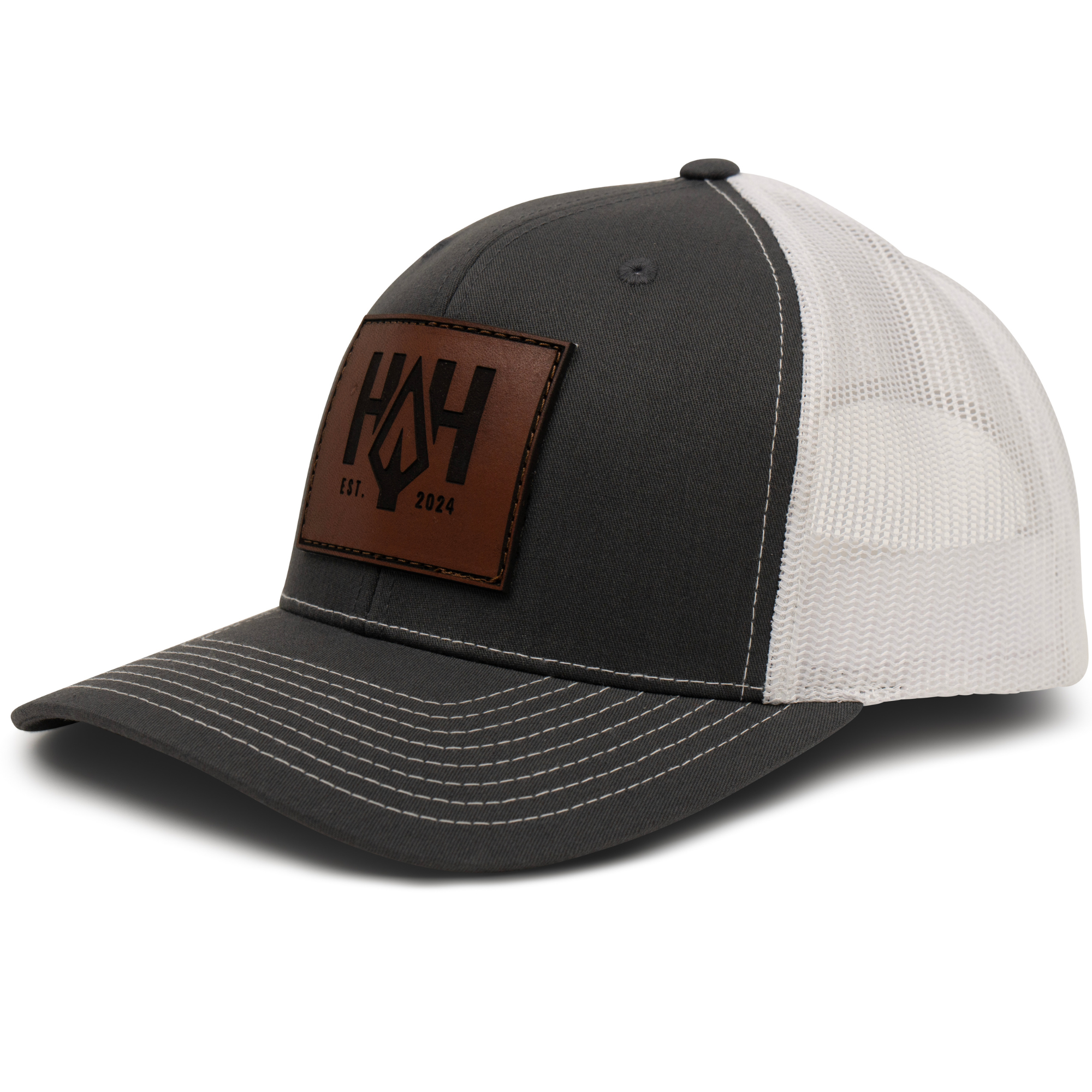 HAH Leather Patch Trucker