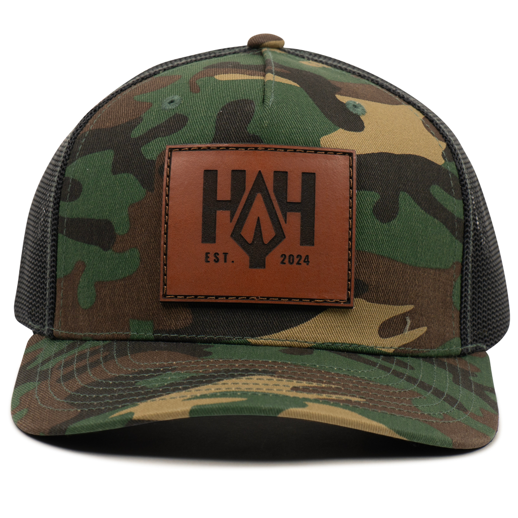 HAH Leather Patch Trucker