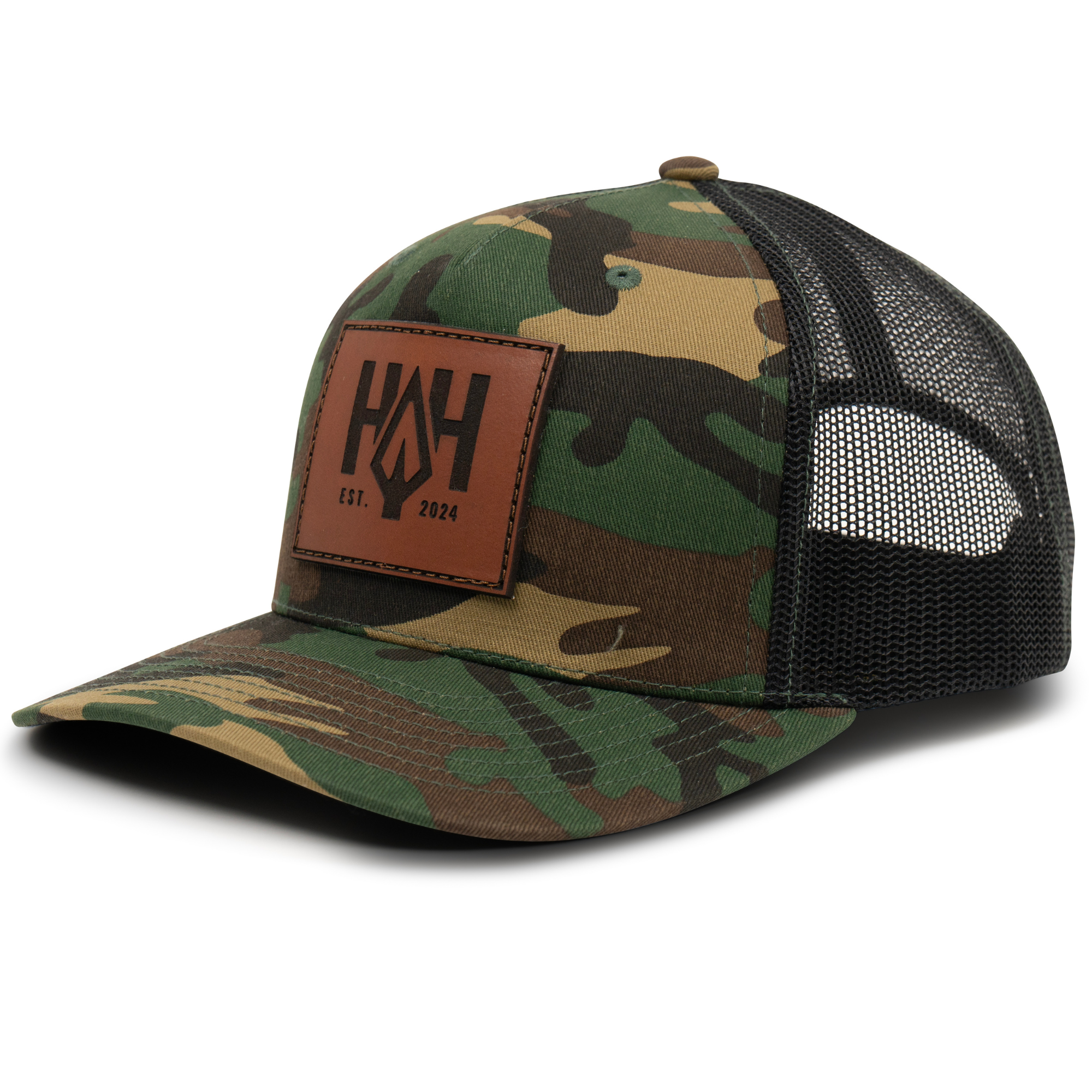 HAH Leather Patch Trucker
