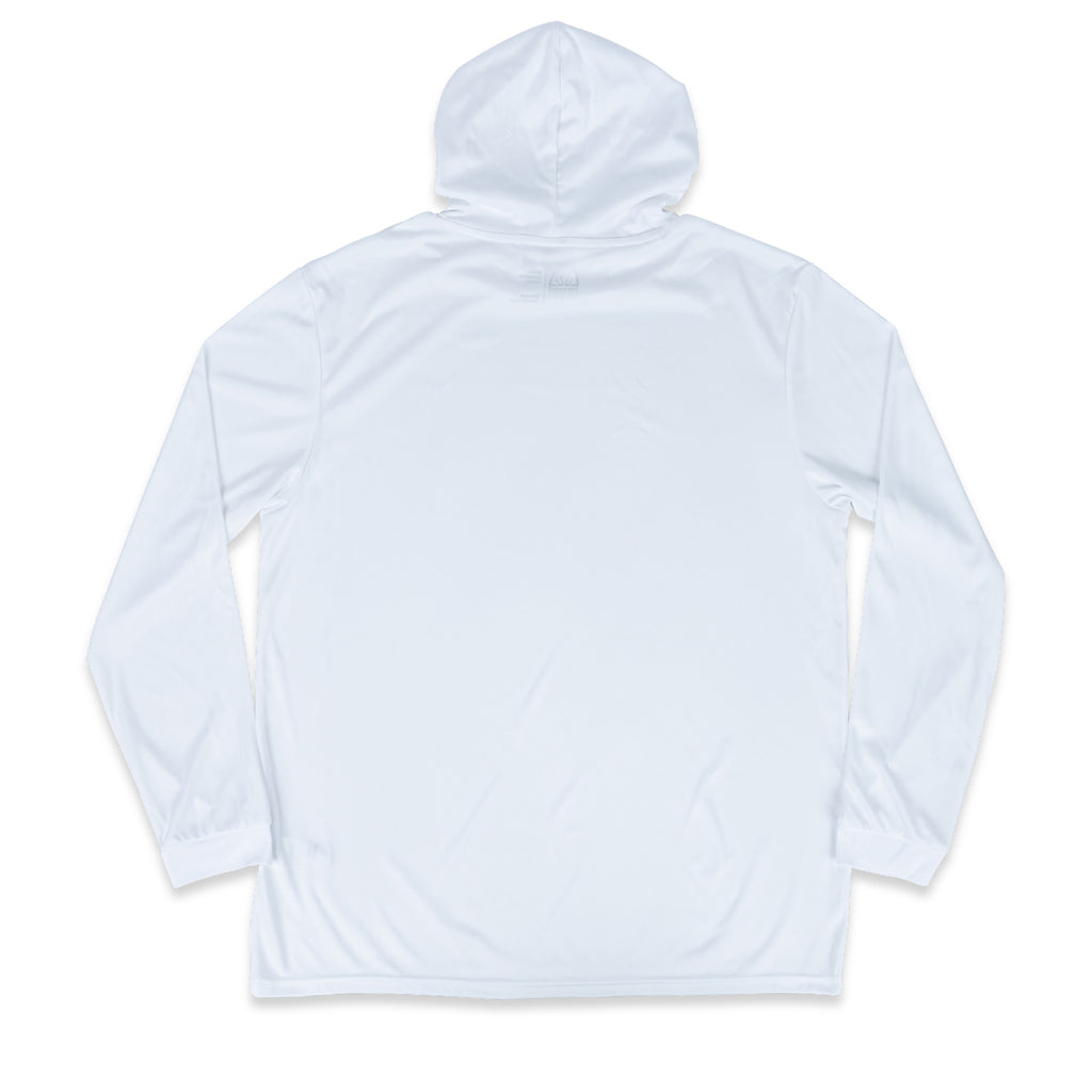 Distressed Performance Hooded Long Sleeve