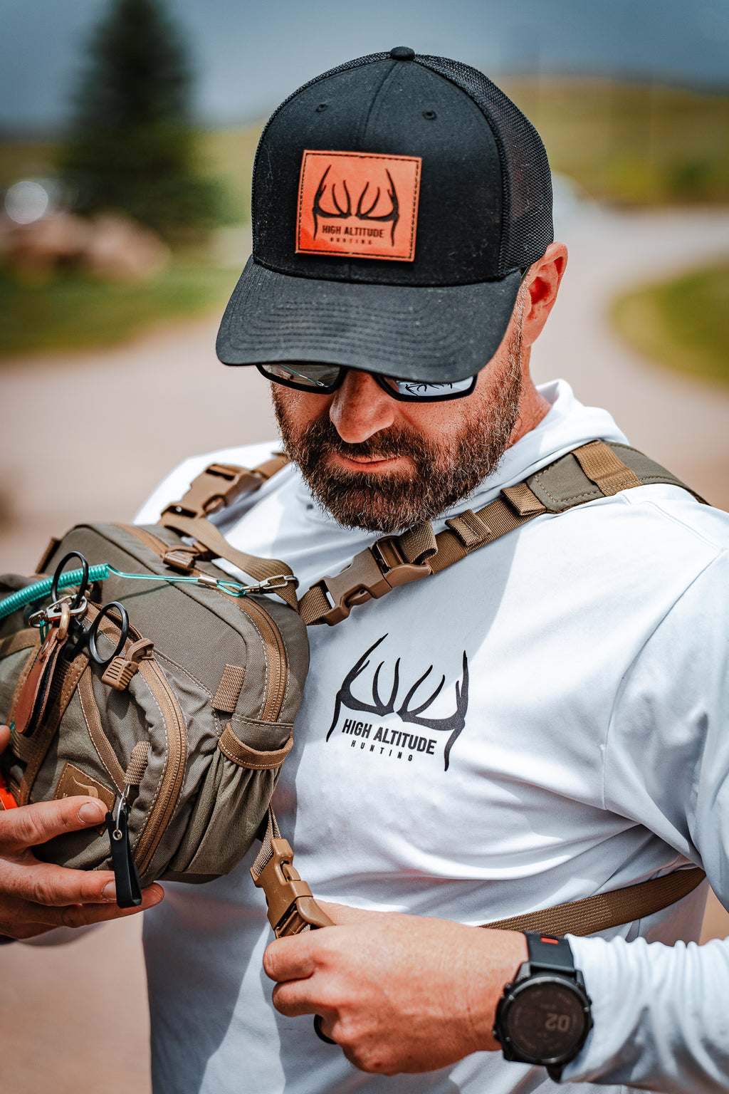 Antlers Patch Snapback Hat